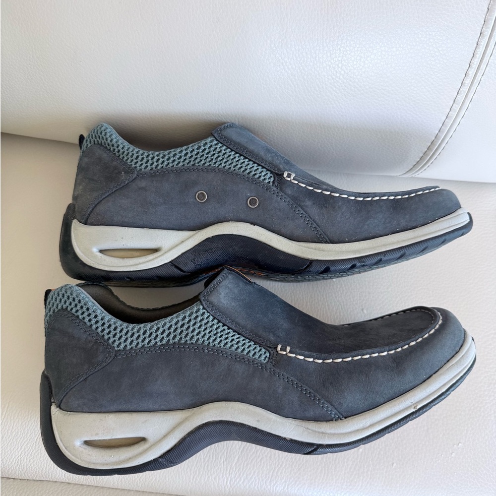 COLE HAAN Country N Ike Air Blue Suede Elastic Slip on Loafers  Men 8.5 M walk